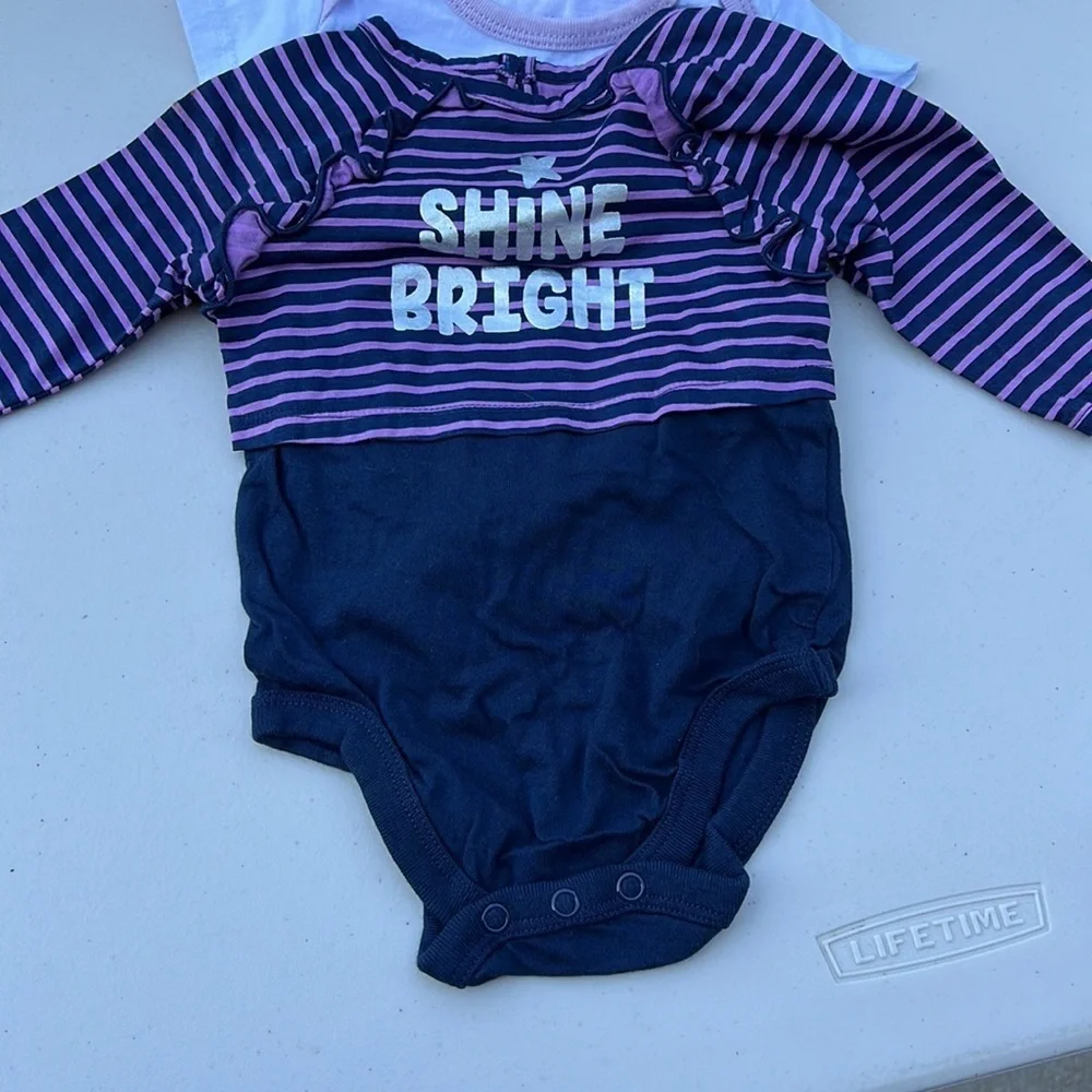 Lot of 5 girls onesies